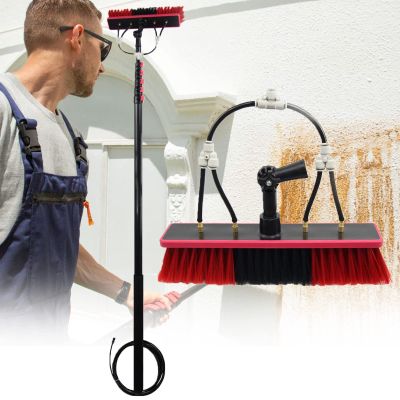 WZFANJIJ Window Clean Washing Set Equipment Telescopic Extension Pole Cleaning Kit Suitable for Window Cleaning, Photovoltaic Panel Cleaning, Trucks,7.2m/24FT