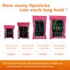 100 Pieces Resealable Mylar Bags, Small Holographic Packaging Bags, Smell Proof Mylar Bags for Food Storage/Jewelry/Eyelash for Small Business (White, 3x4.7 Inch) view 4