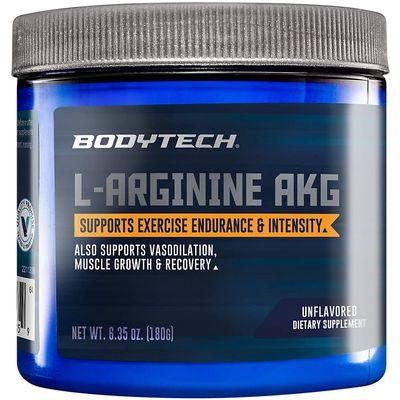 BODYTECH L-Arginine AKG 3000MG - Supports Exercise Endurance & Intensity, Muscle Growth & Recovery, Vasodilation, Nitric Oxide (6.35 Ounce Powder)