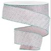 Pink Robins Egg Blue Mint Raised Swiss Polka Dots Wired Ribbon (2.5 Inches x 10 Yards) view 1