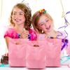 40PCS Pink Plastic Gift Bags Candy Bag Die Cut Plastic Bags are Sturdy Party Assorted Gift Bag view 3