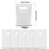 40PCS White Plastic Gift Bags Candy Bag Die Cut Plastic Bags for Birthday Baby Shower Wedding Party view 2