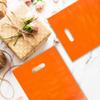 40PCS Orange Plastic Gift Bags Candy Bag Die Cut Plastic Bags are Sturdy Party Assorted Gift Bag view 4