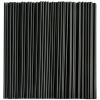 Black Straws,300 Pcs Long Disposable Plastic Drinking Straws. (0.23''diameter and 10.2"long)-Black view 1