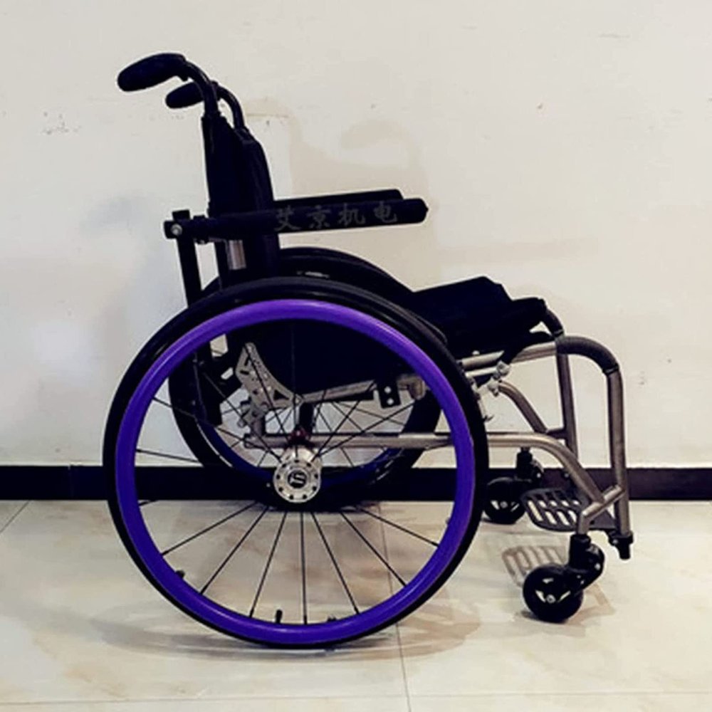 24inch / 22inch Wheelchair Rear Wheel Cover, Non-Slip Protective Sleeve Wheelchair Push Rim Covers Wheelchair Rear Wheel (Color : G, Size : 24inch)