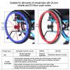 24inch / 22inch Wheelchair Rear Wheel Cover, Non-Slip Protective Sleeve Wheelchair Push Rim Covers Wheelchair Rear Wheel (Color : G, Size : 24inch) view 2