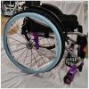 24inch Wheelchair Rear Wheel Cover/Protective Sleeve, (One Pair), Wheelchair Push Rim Covers, Non-Slip Wear-Resistant/Hand Push Cover (Color : E) view 1