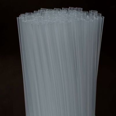 Clear Straws,200 Pcs Long Disposable Plastic Drinking Straws. (0.23''diameter and 10.2"long)-Clear