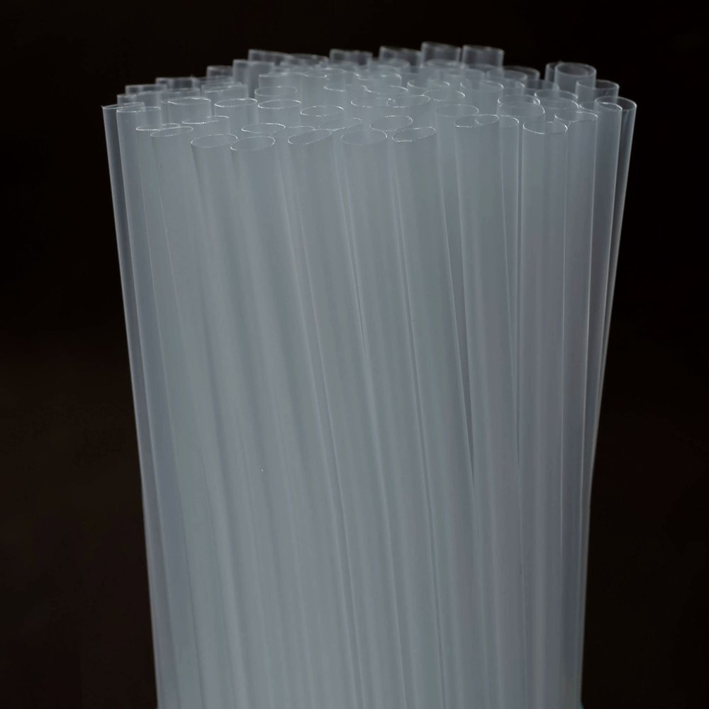 Clear Straws,200 Pcs Long Disposable Plastic Drinking Straws. (0.23''diameter and 10.2"long)-Clear