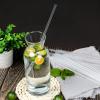 Clear Straws,200 Pcs Long Disposable Plastic Drinking Straws. (0.23''diameter and 10.2"long)-Clear view 3