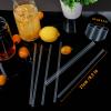 500 Pcs Clear Disposable Drinking Plastic Straws.(0.23'' diameter and 8.26" long) view 2