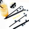 500 Pcs Black Disposable Drinking Plastic Straws.(0.23'' diameter and 8.26" long) view 2