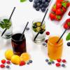 500 Pcs Black Disposable Drinking Plastic Straws.(0.23'' diameter and 8.26" long) view 4