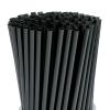 200 Pcs Black Disposable Drinking Plastic Straws.(0.23'' diameter and 8.26" long)-Black view 1