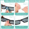 50 Pcs Eyeglasses Retainers Sets 12 Pairs Anti Slip Adhesive Glasses Nose Pads 4 Round Ear Grips 4 Silicone Ear Hooks Holders 4 Glasses Temple Tips Sleeve for Repair(Transparent) view 3
