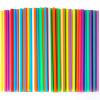 500 Pcs Colorful Disposable Drinking Plastic Straws.(0.23'' diameter and 8.26" long)-8 Colors view 1
