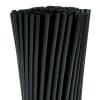 Black Straws,200 Pcs Long Disposable Plastic Drinking Straws. (0.23''diameter and 10.2"long)-Black view 1