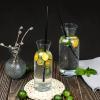 Black Straws,200 Pcs Long Disposable Plastic Drinking Straws. (0.23''diameter and 10.2"long)-Black view 3