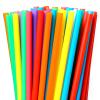 200 Pcs Colorful Disposable Drinking Plastic Straws.(0.23'' diameter and 8.26" long)-8 Colors view 1