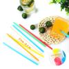 200 Pcs Colorful Disposable Drinking Plastic Straws.(0.23'' diameter and 8.26" long)-8 Colors view 2