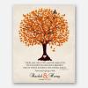 Lucky Tusk Thank You Gift For Parents Two Lasting Bequests Personalized Gift For Mother of Groom or Bride Family Wedding Poem #LT-1101, 16x20 Canvas view 1