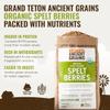 Grand Teton Ancient Grains - 100% Organic Spelt Berries, 5 lbs, Whole Unmilled Spelt Berries, US-Grown Farro Organic Grain, Nutritious Baking Staple, Whole Grain Spelt in Brown Paper Bag view 2