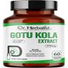 Dr. HERBALIST Gotu Kola Extract 550mg  60 Vegan Capsules | 10:1 Extract = 5,500mg Raw Herb | Premium Quality | Non-GMO, Gluten-Free | Daily Herbal Support | Centella asiatica Extract view 1