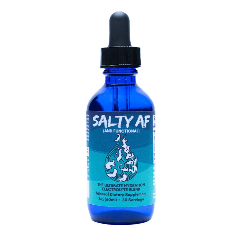 Eidon Ionic Minerals Salty and Functional - Unsweetened Liquid Electrolyte Drops for Water, Ultimate Hydration Support, Trace Mineral Supplement, Electrolytes Drink Mix with No Sugar, Non GMO - 2 oz