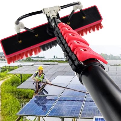 WZFANJIJ Water Fed Window Cleaning Pole(5.4M-10.8M), Hose-Fed Window Cleaner Brush Cleaning Tool for Window Glass, Solar Panel,10.8M/36FT