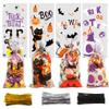 CCINEE Halloween Cellophane Treat Bags, 200pcs Clear Cello Candy Bags with Twsit for Halloween Trick or Treat Party Supply view 1