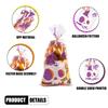 CCINEE Halloween Cellophane Treat Bags, 200pcs Clear Cello Candy Bags with Twsit for Halloween Trick or Treat Party Supply view 3
