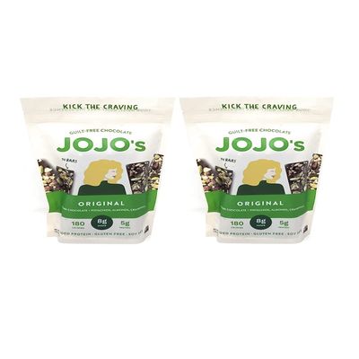 JoJo's Guilt-Free Chocolate with Almonds, 70% Dark Chocolate, Pistachios, Dried Cranberries, 1LB (Pack of 2) 16 Ounces