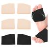 3 Pairs Fabric Metatarsal Pads-Metatarsal Sleeve with Gel Pads-Ball of Foot Cushions Pads Pain Relief Forefoot Pad Foot Health Care (S-1 Pair Black and 2 Pair Beige) view 1
