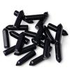 10PCS Black Obsidian Natural Healing Crystals Stones Sets Polished Tumbled Pocket Gemstones Bulk Hexagonal Points Reiki Energy Balancing Chakra Meditation Therapy Gift view 1
