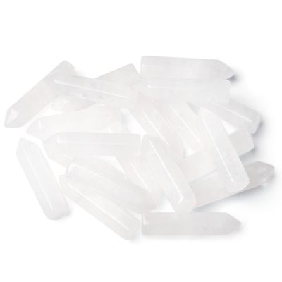 10PCS Clear Quartz Natural Healing Crystals Stones Sets Polished Tumbled Pocket Gemstones Bulk Hexagonal Points Reiki Energy Balancing Chakra Meditation Therapy Gift