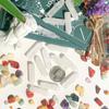 10PCS Clear Quartz Natural Healing Crystals Stones Sets Polished Tumbled Pocket Gemstones Bulk Hexagonal Points Reiki Energy Balancing Chakra Meditation Therapy Gift view 3