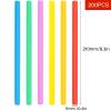 200PCS 8.3 inch Jumbo Smoothie Straws,Colorful Disposable Plastic Large Wide-mouthed Straw view 2