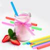 200PCS 8.3 inch Jumbo Smoothie Straws,Colorful Disposable Plastic Large Wide-mouthed Straw view 3
