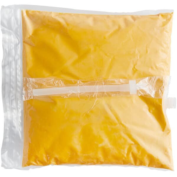 2 Pack! 110 oz. Cheddar Cheese Sauce Bag - 4/Case Spray Cheese Nacho Cheese Sauce Sphagetti Sauces Chedar Cheese Chips Dipping Sauce Creamy Cheddar Sauce Nocho Cheese