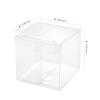 SEUNMUK 50 PCS 4 x 4 x 4 Inches Clear Plastic Gift Boxes, Clear Boxes For Favors, Transparent Gift Box for Wedding, Party and Baby Shower Favors, Thanksgiving and Christmas view 2