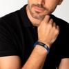 AOAMID Medical Alert Bracelets for Men Women Adjustable Free Engraving Sport Silicone Medical ID Bracelets 8.5 Inches (1Buckle-Blue-type 1 diabete) view 4