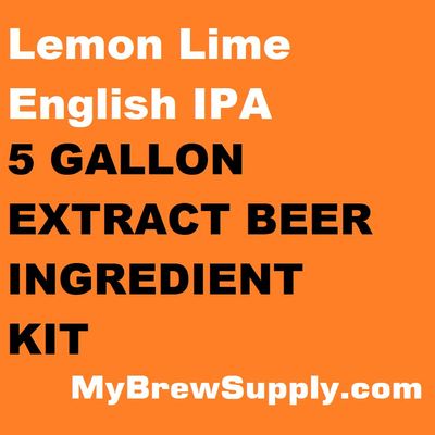 MBS Lemon Lime English IPA 5 Gallon Extract Recipe Kit - By My Brew Supply