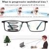 Sun Photochromic Reading Glasses Men adjustable vision With Multifocal Progressive glasses outdoor look Far Near (black, 0, multiplier_x) view 3