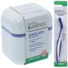 Family Wellness Denture Case, Denture Cup with Strainer Safety Basket, And Denture Brush, For Dentures, Restrainers, Or Mouthguards view 1