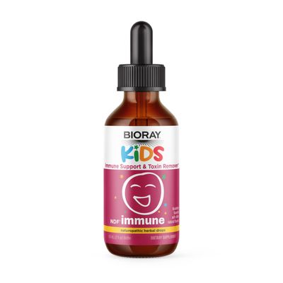 BIORAY Kids NDF Immune, Blueberry - 2 fl oz - Immune Support & Toxin Remover - Non-GMO, Vegan, Gluten Free - Approx. 30 Servings