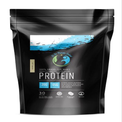 100 % Grass-Fed Whey Protein/100% Protena de Suero de Leche (Vanilla)