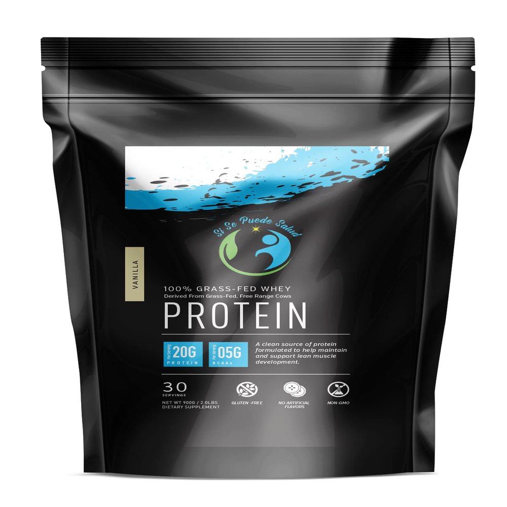 100 % Grass-Fed Whey Protein/100% Protena de Suero de Leche (Vanilla)