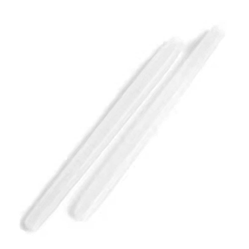 ExactFitt Silicone Rubber Anti-slip Eyeglass End Tips Ear Sock Pieces Tube Temple Sleeve for Glass Sunglass Eyeglasses TT006 (Milky White - 1 Pair)