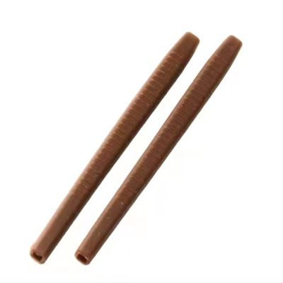 ExactFitt Silicone Rubber Anti-slip Eyeglass End Tips Ear Sock Pieces Tube Temple Sleeve for Glass Sunglass Eyeglasses TT006 (Coffee - 1 Pair), 60mm