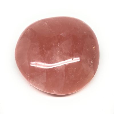 176.4g,2.7"x2.2"x1.3" Natural Untreated Rose Quartz Palm-Stone Gallet Shape Polished @Madagascar, Reiki Energy Crystal, Metaphysical, B20595